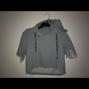 h&m crop hoodie shirt